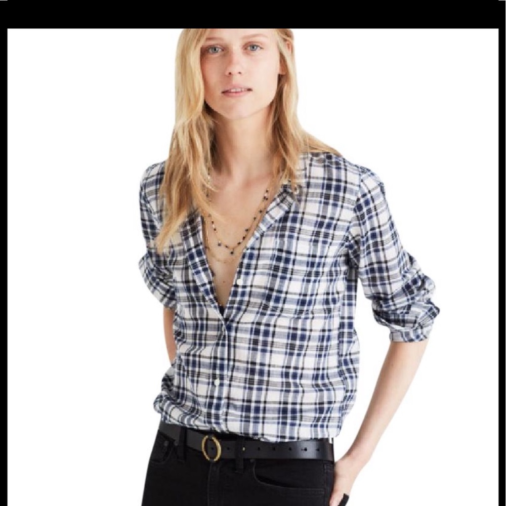 Madewell Slim Boyfriend Flannel